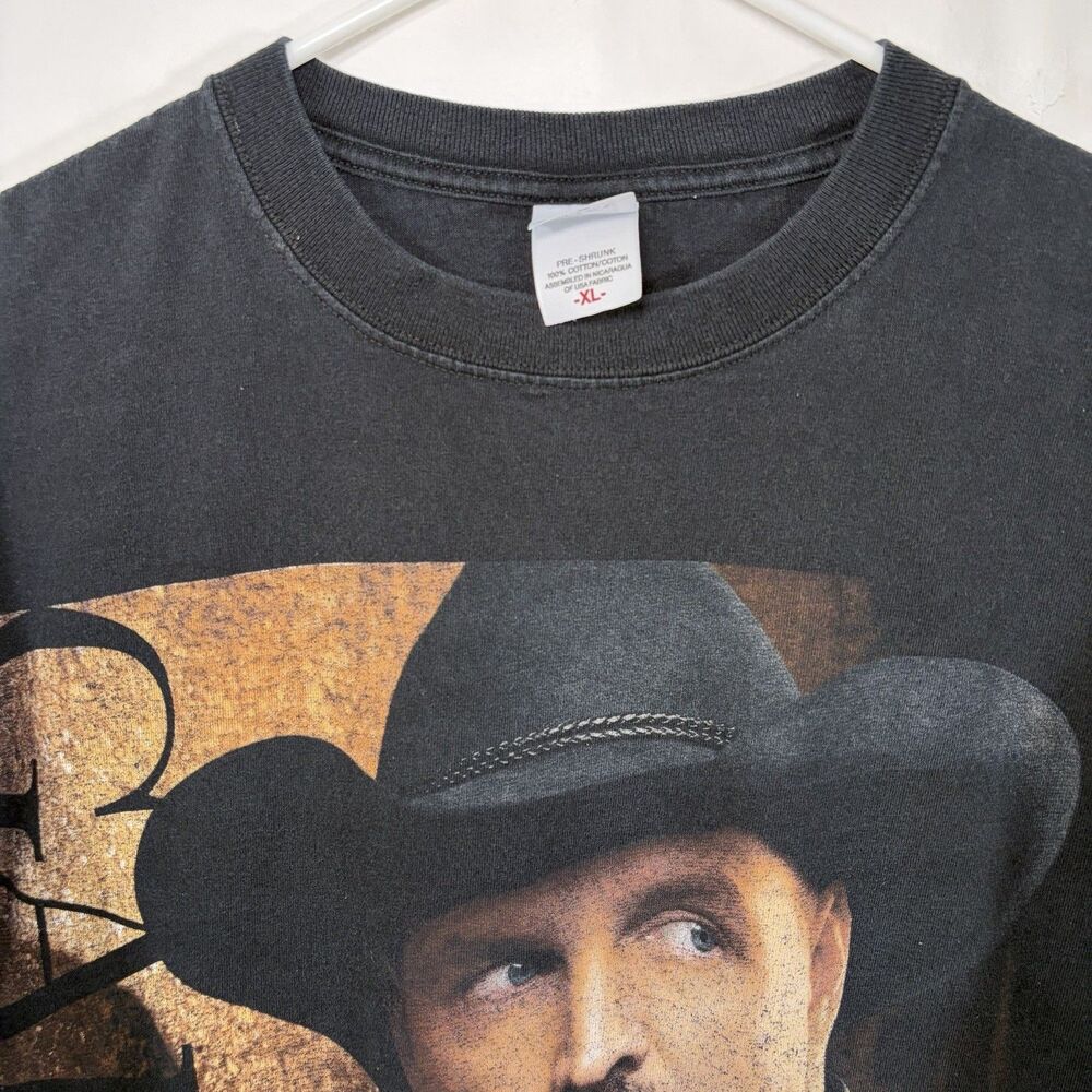 Garth Brooks Kansas City 2007 Concert T Shirt Adult XL Black Double Sided Anvil - Picture 4 of 8